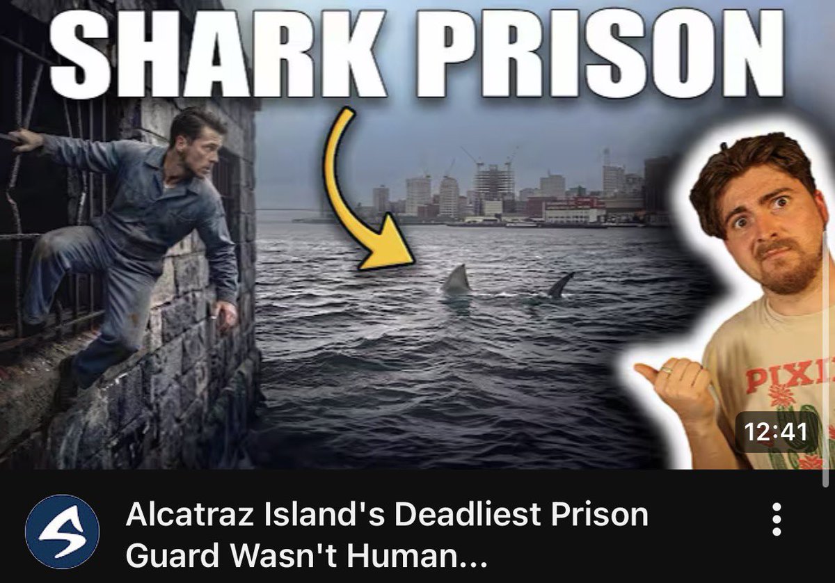 SharkBytes1994's tweet photo. BRAND NEW #SHARKBYTES! There’s a well known Myth that Alcatraz prison was guarded by sharks, but was it really a myth? Find out via the Shark Bytes homepage here: https://t.co/yJaq1UANzi https://t.co/TEiQ35yNps