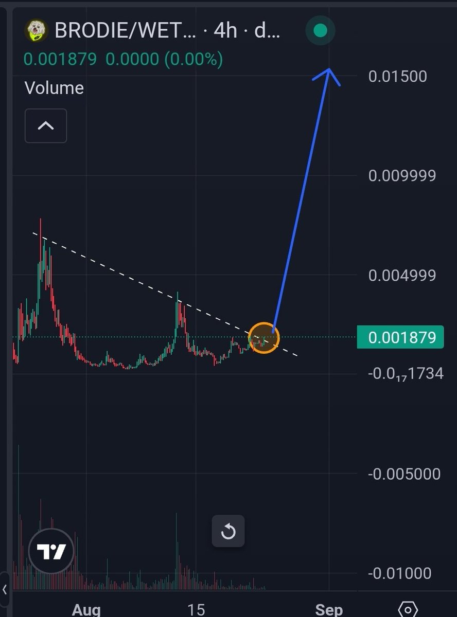 GG1nvestments's tweet photo. Remember who shared this at the pico bottom when sentiment was low and nobody believed.

Good traders follow momentum. 
The best ones - create it✍️

ATHs very soon for the Robinhood Dog.

$Brodie https://t.co/0sPVbHHJI2