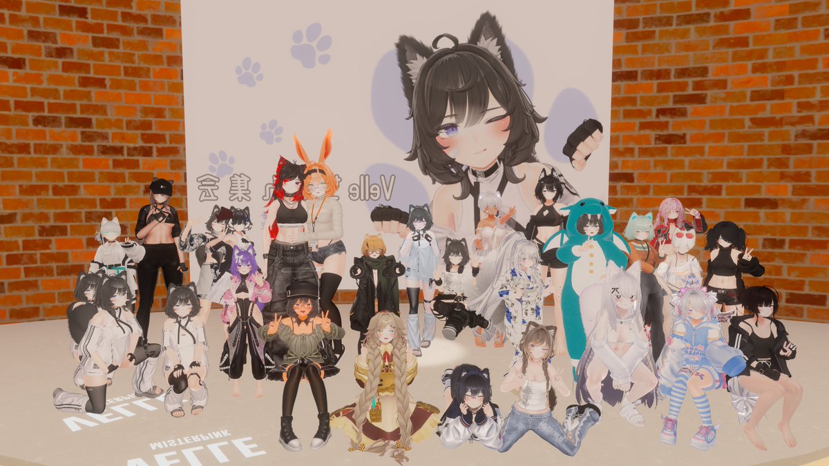 CeeCeeVRC's tweet photo. Went to the JP Velle gathering for Velle's birthday! Always nice to see the JP Velle cuties~

More pictures in the thread!

#VRChat #Velle3D #Velleちゃん集会 https://t.co/kCWhZpE7Y6