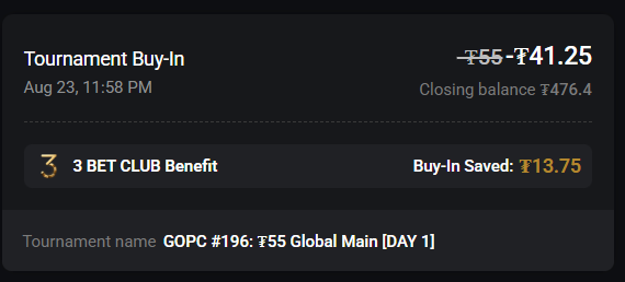 cryptostifl3r's tweet photo. @MartinRosePoker Day saved by the 3bet club at least https://t.co/2DMgUn5OPl
