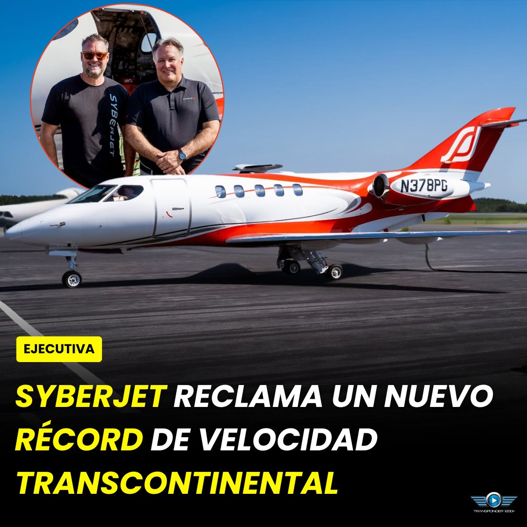 Transponder1200's tweet photo. #SyberJet 🇺🇸 reclama un nuevo récord #transcontinental para #jets #ligeros: su #SJ30-2 N378PG voló de Jacksonville a San Diego en 4 h 07 min, a 505.3 mph (813 km/h). La marca aún espera homologación de la NAA y la #FAI. #Aviación #BusinessAviation https://t.co/CC6FedUgWY