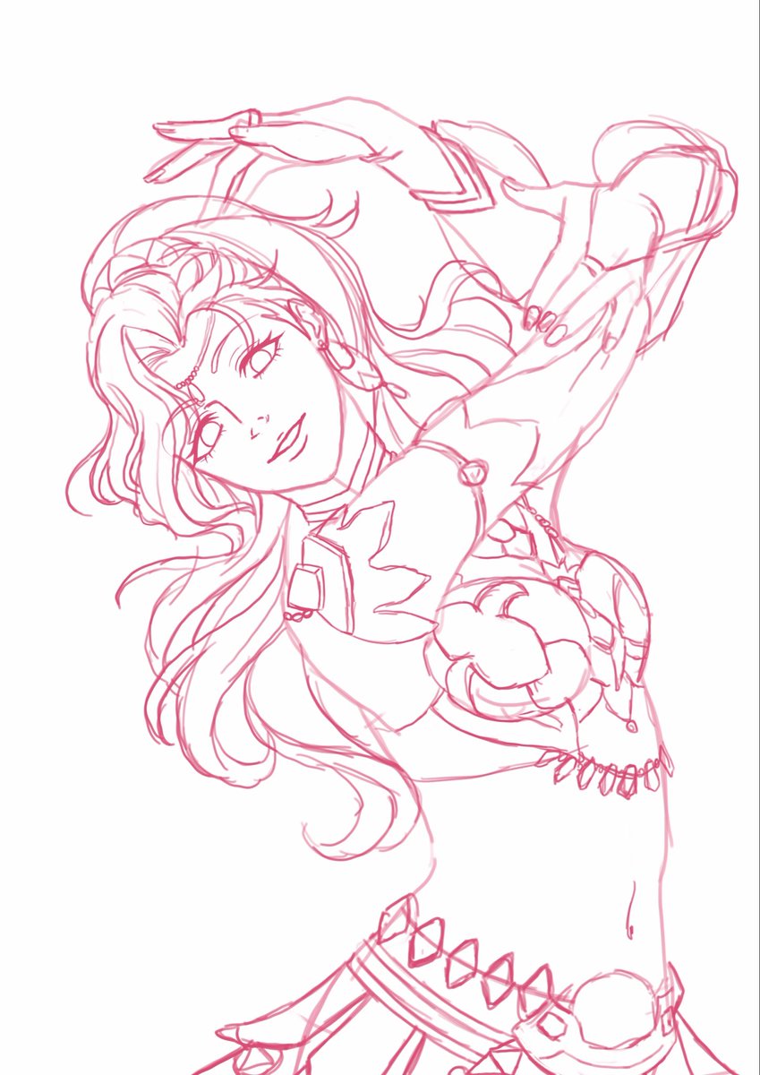 Lonseldraws's tweet photo. Drew Leda in anticipation of Fire Emblem Fortune‘s Weave!

Gosh I missed drawing Fanart for it 🥺 https://t.co/D48y77Q8ew