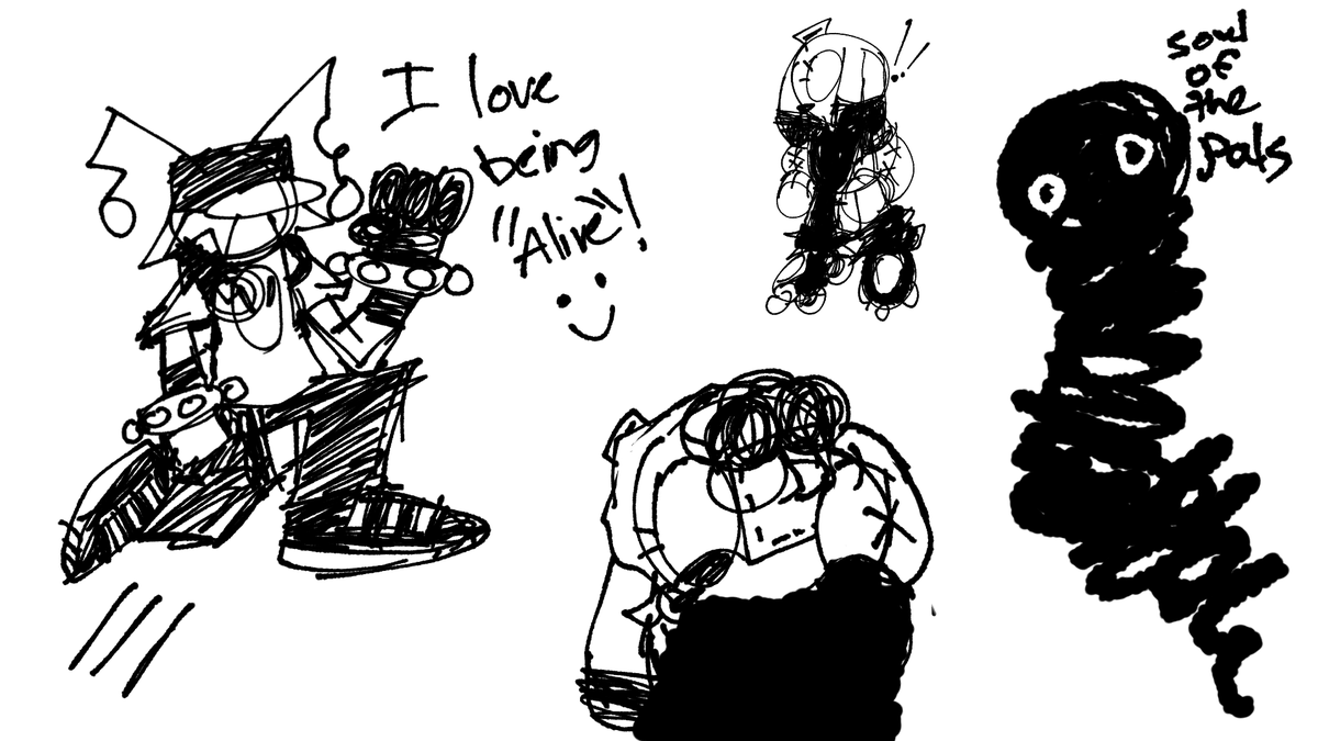 Dummelton's tweet photo. Manny and Mabel design updates 
(With Splits and Dr.Braine)
#FUNHOUSE https://t.co/08iI5BY7Cc