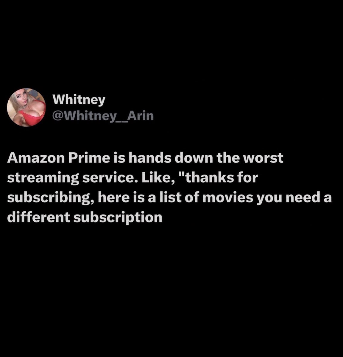 Whitney__Arin's tweet photo. The point of a subscription supposed to get the things within it, but then you have to pay for things after that.. I don’t think Amazon thinks we get to enjoy one subscription we gotta have a bunch https://t.co/LILGOO6eIi