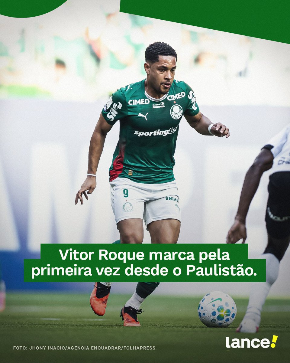 lancenet's tweet photo. PARA RECUPERAR A CONFIANÇA! 💪🐯

Vitor Roque marcou o segundo gol da vitória parcial do Palmeiras sobre o Vasco pelo Brasileirão! ⚽🤩

O atacante estava há 12 jogos sem marcar.

Palmeiras 3-0 Vasco

#Redes2 #LanceInforma #LanceTR https://t.co/TkAKyiJqtQ