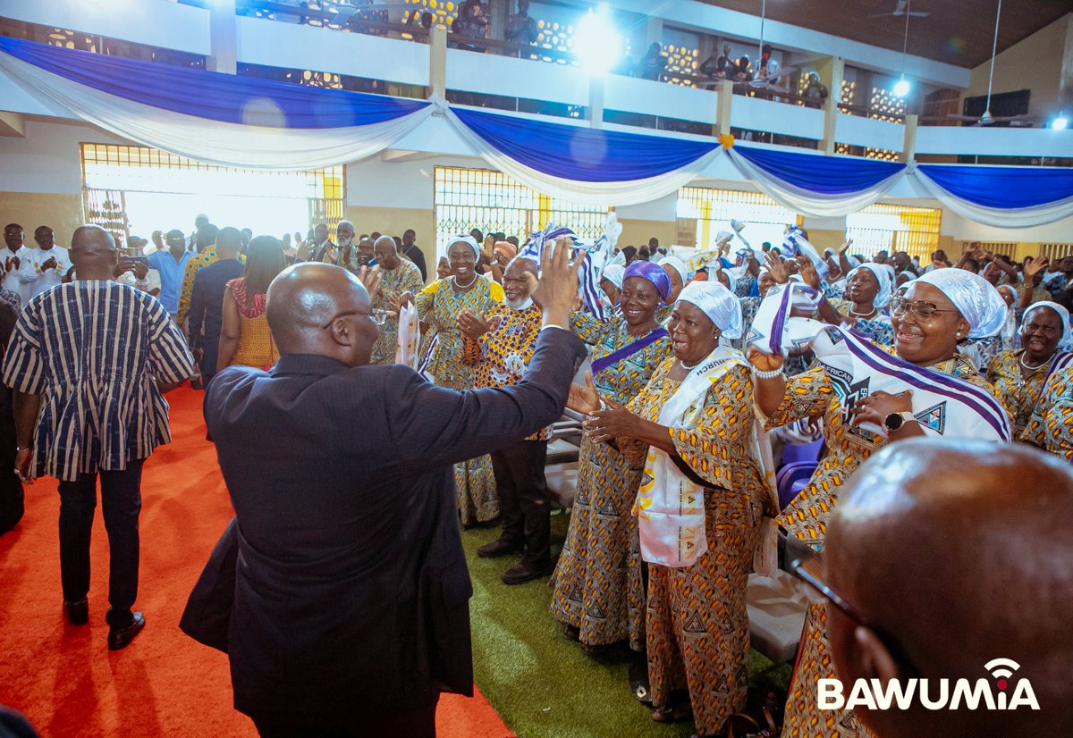 MBawumia's tweet photo. I am deeply humbled and grateful to the African Methodist Episcopal (AME) Zion Church for the Lifetime Achievement Award presented to me at the 3rd Biennial Conference at Aggrey Memorial A.M.E. Zion SHS, Cape Coast, in recognition of my support to the Church over the years.

This honour is a testament to what we can achieve when we dedicate ourselves to uplifting our communities and serving God and country. My special thanks to Bishop Hilliard Dogbe, my dear brother and friend, and a great man of God.