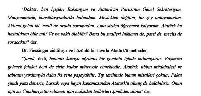 MesveretX's tweet photo. Atatürk'ün sağlığı hakkında, İçişleri Bakanı Şükrü Kaya ile Dr. Noel Fiessinger arasında 8 Haziran 1938 tarihinde gerçekleşen görüşme.