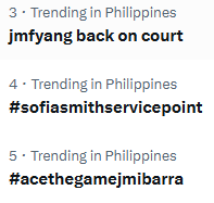 ingrid_dients's tweet photo. tibay nyo naman dyaaan
JMFYANG BACK ON COURT #SOFIASMITHServicePoint #AceTheGameJMIBARRA https://t.co/P4UpniDwCD