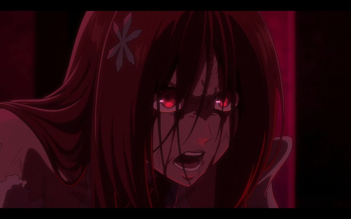 BLiebert90909's tweet photo. @ichihimepics Ichigo got decapitated 
and heal by Orihime quickly 
that's why Orihime staring at Yhawach like that https://t.co/lOCFddD1Nb