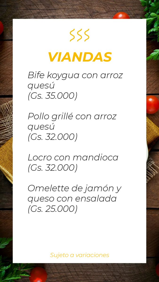 godspan's tweet photo. Menú del día lunes 24 de agosto de 2026
#menugodspan #almuerzo #viandas https://t.co/FZGQbdFDIl