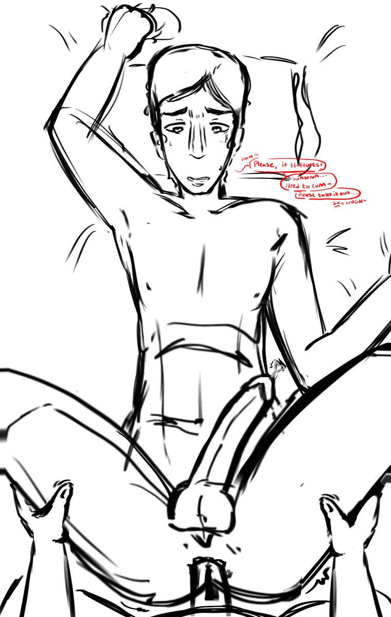 Splat00n_fiend's tweet photo. #bottomwaterboyweek day 1 - Teasing/Edging

Didn't have time to color this one so here's my rough sketch 💔 (He's got a sounding rod in so he can't cum <3) https://t.co/Vms8QTyWYd