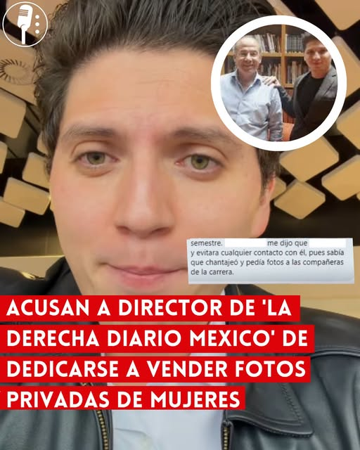 AntonioJMarti's tweet photo. Manuel Pedrero Solís

OJO: ACUSAN A DIRECTOR DE ‘LA DERECHA DIARIO MÉXICO’ DE VENDER FOTOS PRIVADAS DE MUJERES
Fuertes acusaciones circulan contra Luis Arturo Herrera Canales, director de La Derecha Diario México, a quien señalan por presuntamente ejercer violencia, chantaje y hostigamiento contra varias mujeres, incluidas dos de sus exparejas.
Entre los señalamientos también se encuentra la presunta difusión no consentida de imágenes íntimas y posibles casos de sextorsión y acoso contra alumnas de la Universidad de Guadalajara. Se trata de acusaciones que deben ser investigadas y no pueden presentarse como hechos comprobados sin pruebas o resoluciones de autoridad.
El caso genera cuestionamientos adicionales por el papel que tiene Herrera Canales dentro de un medio identificado con la ultraderecha y por los vínculos que se han señalado entre este proyecto y figuras como Ricardo Salinas Pliego.
Más allá de cualquier disputa política, las acusaciones son graves y requieren investigación. Ningún proyecto mediático ni discurso político debería servir como escudo frente a señalamientos de violencia, acoso o difusión de material íntimo sin consentimiento.