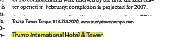 p0tpvper25's tweet photo. Never been done before

Trump tower Tampa has a Trump privilege Coin Which represents an added level of service and distinction for residents and their guests.

LITERALLY an official Trump Coin that has never been tokenized before, there is also a picture of the coin displayed on their site

To add more validity, the Washington post links the website on page 14 AND THEY LITERALLY DESCRIBE the project as a quick sellout for the branding and the coin. 
FCKING GENNY - https://t.co/NjlVs6eDWP

https://t.co/kX0VJOK8q8