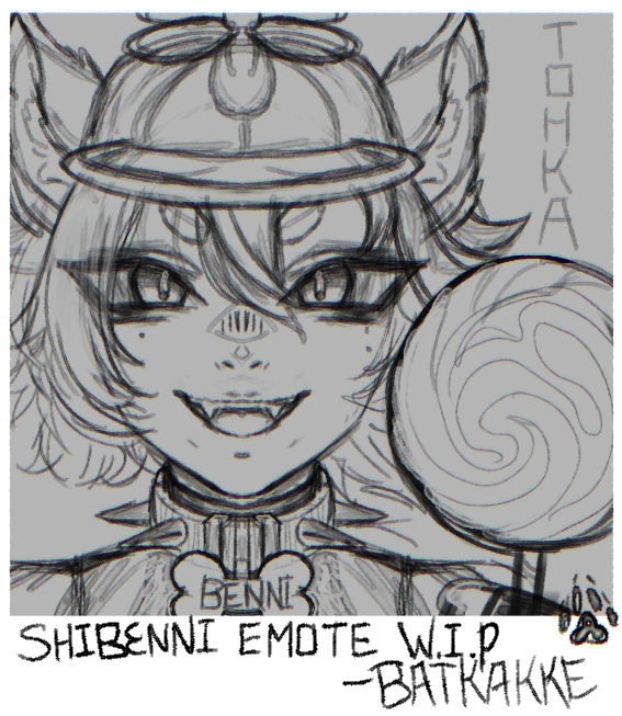 Batkakke's tweet photo. @ShiBenni EMOTE WIP https://t.co/itsk7vIpmv