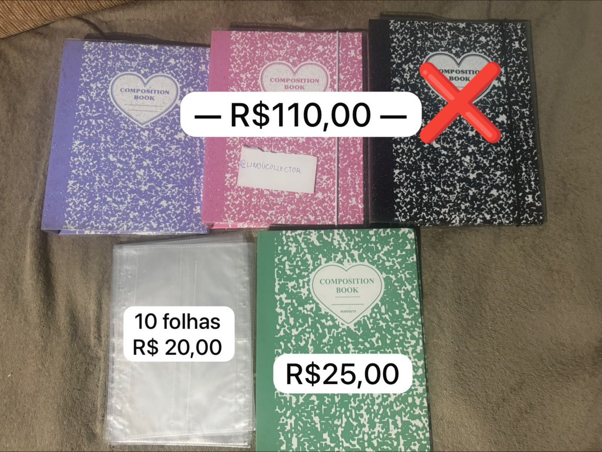 linoucollector's tweet photo. VENDA / VENDO BINDER LUCALAB E FOLHAS DE BINDER

- roxo e rosa 25R + capa de proteção de glitter 
- preço na imagem + frete a calcular 
- folhas 4 bolsos BeonD (A5) - R$ 20,00 a cada 10 folhas 
- feedbacks no fixado 

🏷️ photocard binder lucalab folhas coleção composition a5 https://t.co/fpTNmBJKfh