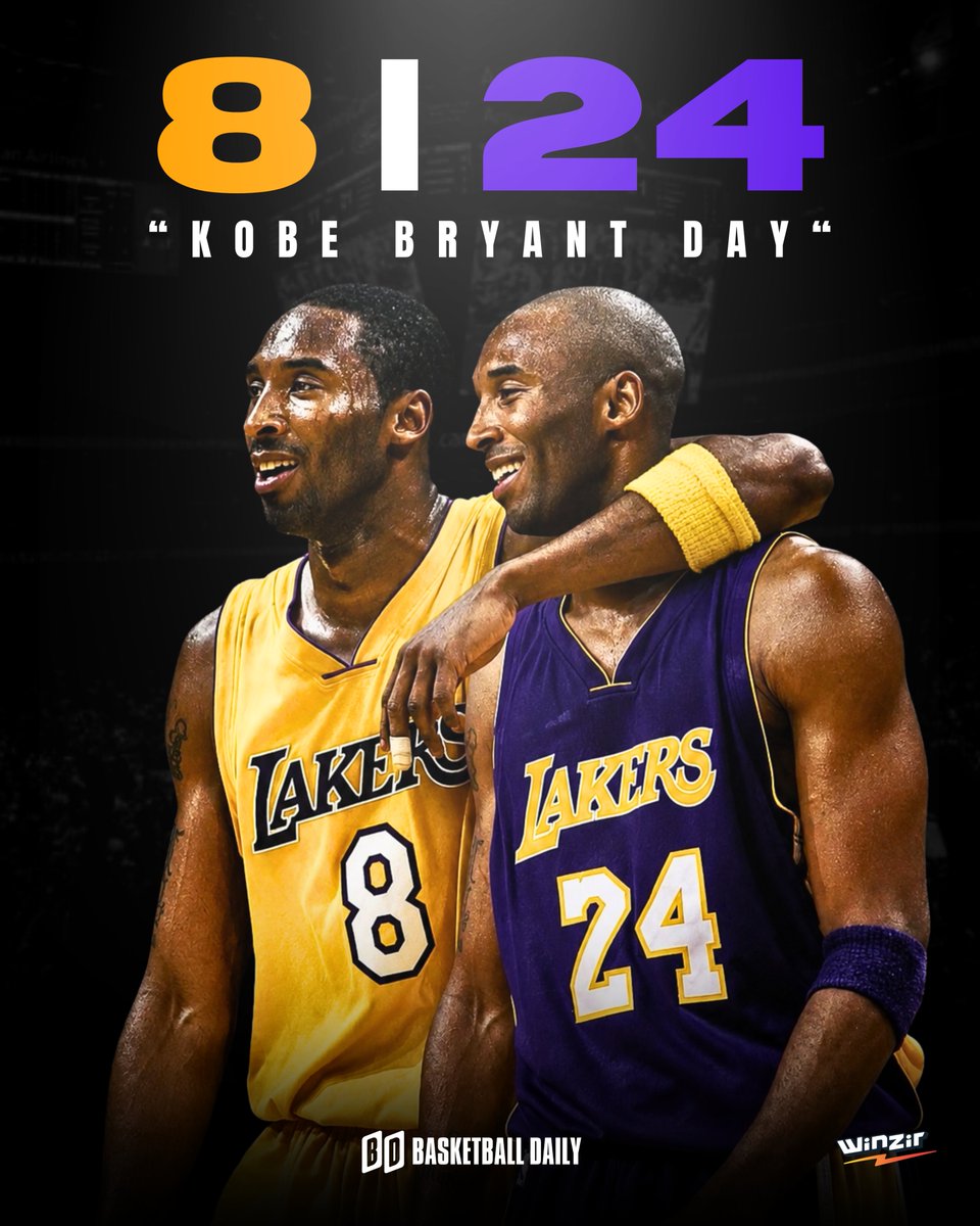 bballdailyph's tweet photo. Happy Kobe Day! 🫡 8/24 💛💜 https://t.co/1MrcXmWYUH
