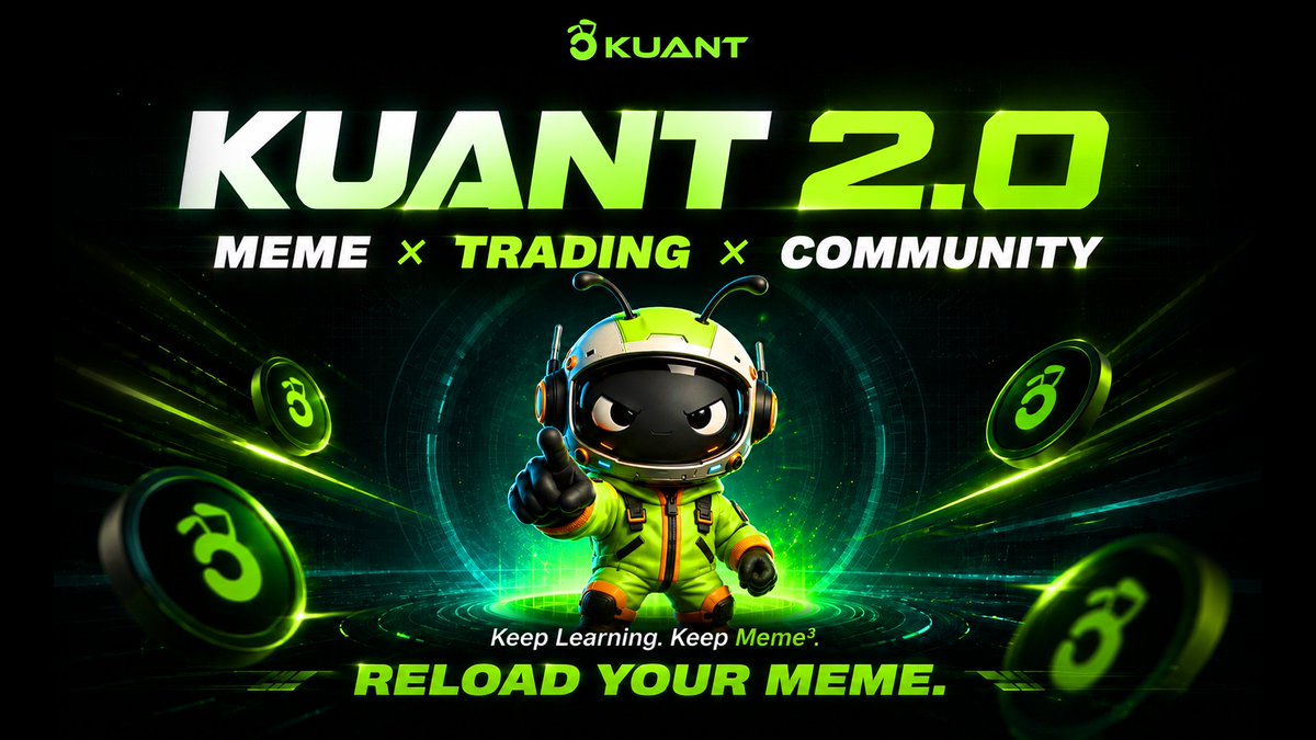 School_Fun_'s tweet photo. Kuant is entering a new chapter. 

We’re moving beyond being just another Perp DEX. Kuant is evolving into a trading ecosystem built around Meme × Trading × Community, where communities can discover, trade, and create their own Meme markets. 

Meme is driven by community. Trading turns that consensus into a market. Reload connects the two — giving every Meme community the opportunity to build its own perpetual market. 🔥 

Keep Learning. Keep Meme³. 
Kuant Reload. Reload the Meme