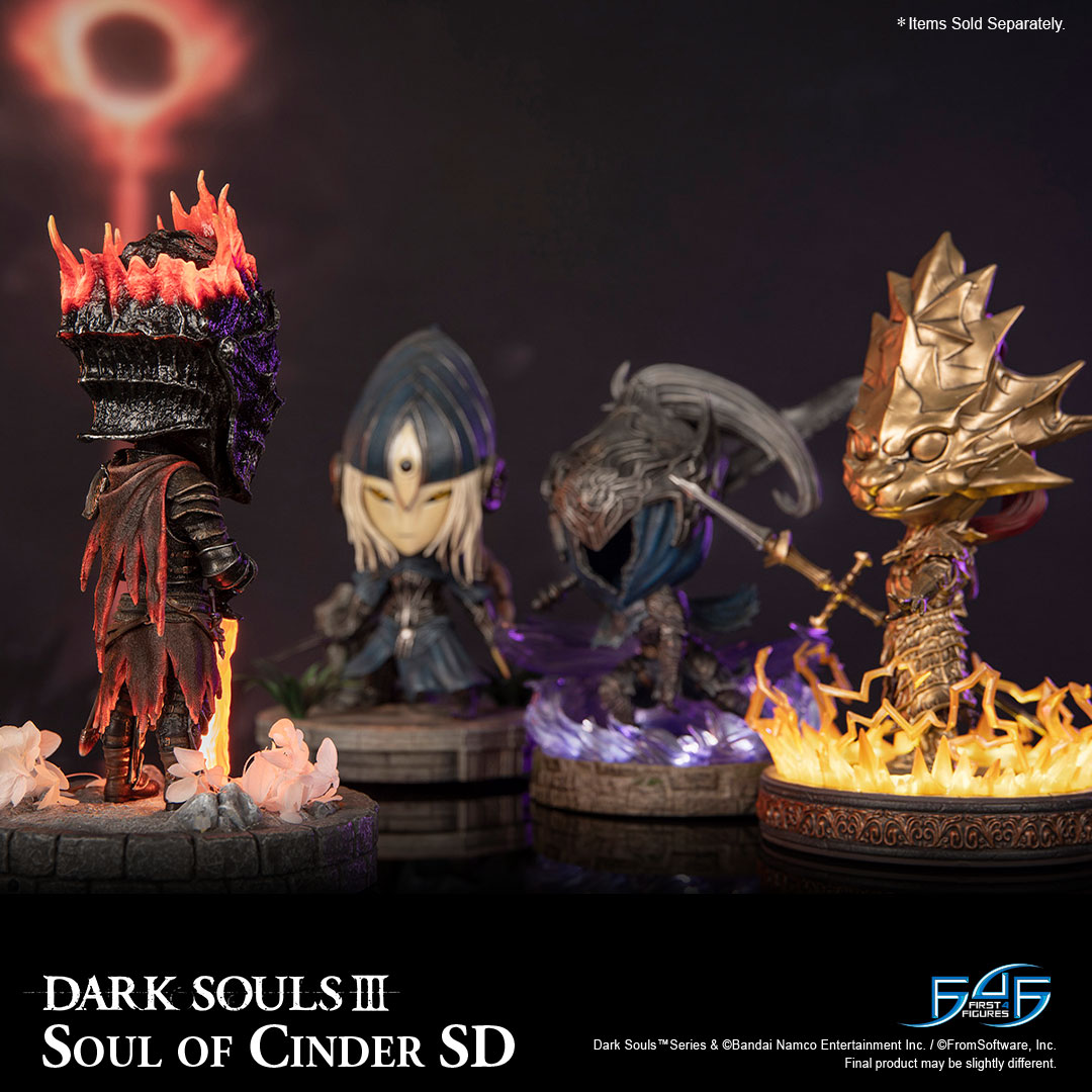 First4Figures's tweet photo. SOUL OF CINDER SD PRE-ORDERS NOW OPEN!

The Soul of Cinder SD joins Lord’s Blade Ciaran SD, Artorias the Abysswalker SD, and Dragon Slayer Ornstein SD for an ultimate DARK SOULS display. 

EARLY BIRD OFFER: place your orders before 21st September 2026!

https://t.co/JBcEO1TiZF https://t.co/TgdvisfhI0