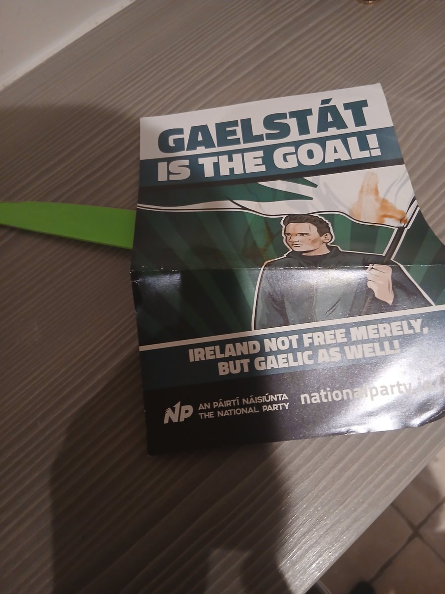 celtic_tiger06's tweet photo. WARNING ⚠️ 

National party members are putting blades on their leaflets and handing them out to people! I just cut myself trying to read it

Everybody be safe out there this is shocking 🤬🤬🤬 https://t.co/fwykmXSJxu