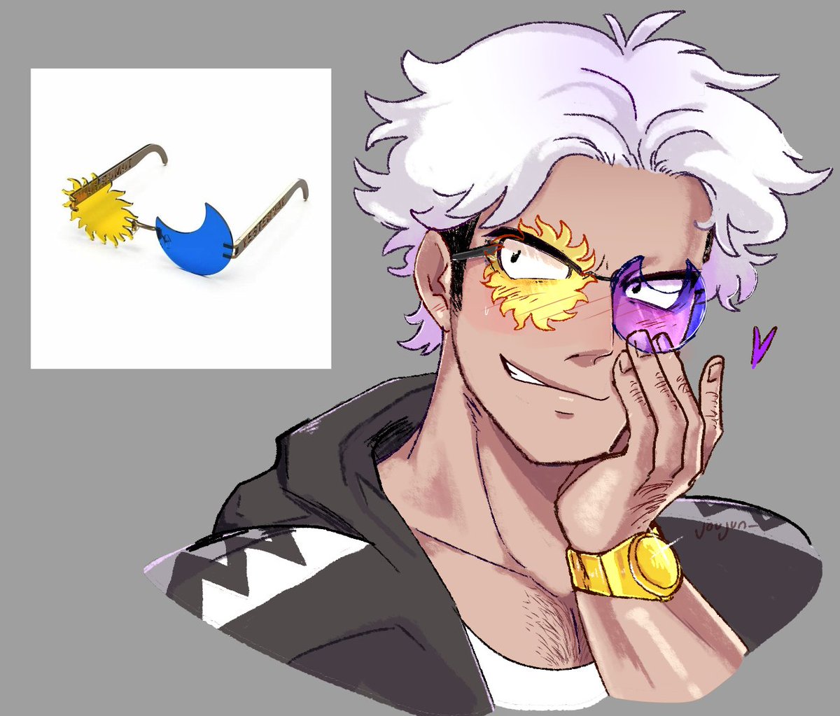 JouJun_'s tweet photo. It's his first time trying to be cute be nice
#Guzma #グズマ https://t.co/oZ6lpcN9TY