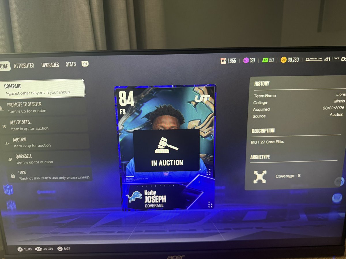 D0nt_L0k_Back's tweet photo. @EASPORTS_MUT. I’m having an issue with some MUT cards. I had the cards listed in the Auction House to sell, but the auctions didn’t go through, and now the cards appear to be stuck and I can’t use or relist them.Could you please help me fix this issue? https://t.co/lHos7H6COj