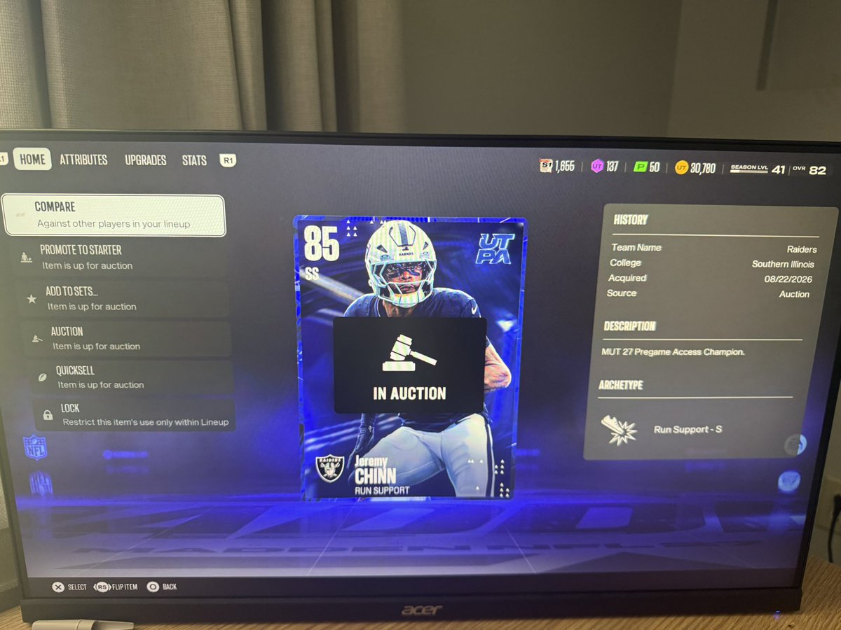 D0nt_L0k_Back's tweet photo. @EASPORTS_MUT. I’m having an issue with some MUT cards. I had the cards listed in the Auction House to sell, but the auctions didn’t go through, and now the cards appear to be stuck and I can’t use or relist them.Could you please help me fix this issue? https://t.co/lHos7H6COj