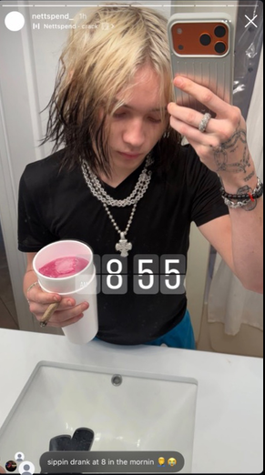 ItzBasin's tweet photo. sippin at 8 in the fuckin morning 😭 https://t.co/JXRAhjwTPz