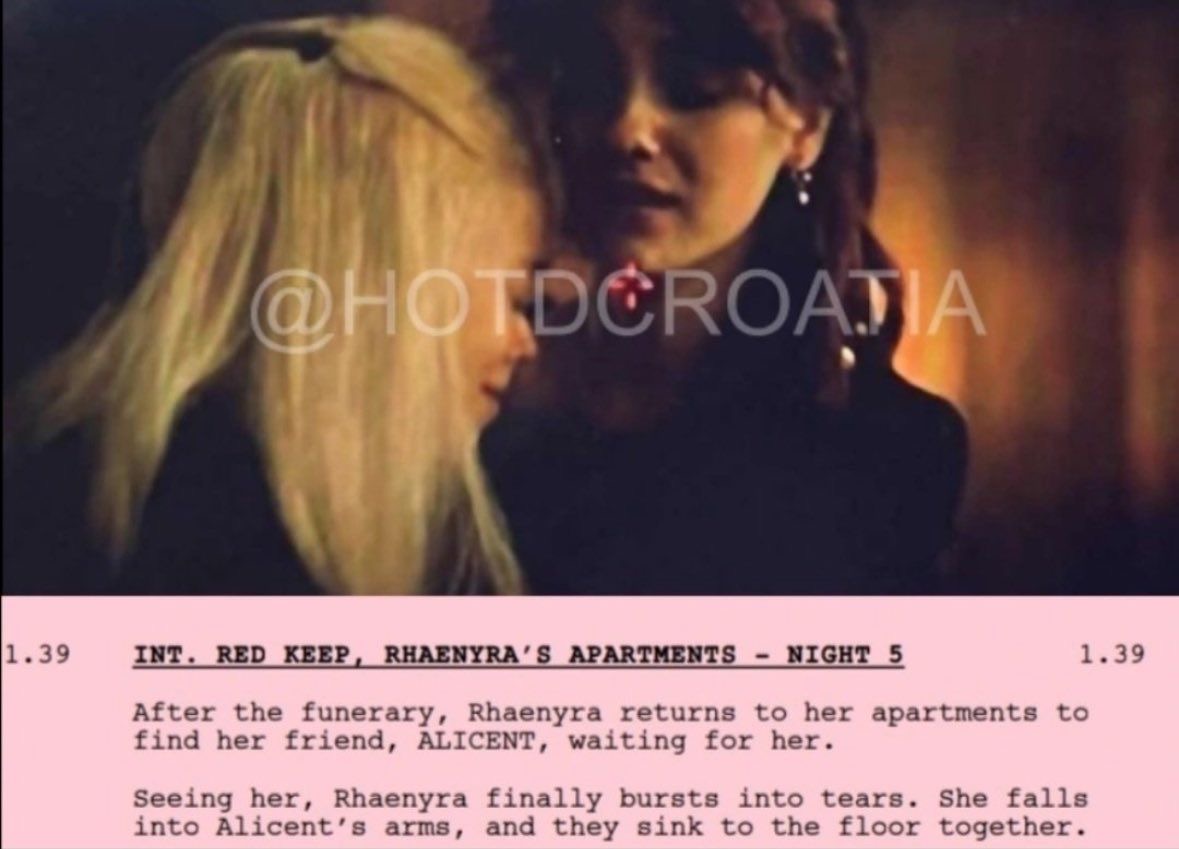 onewayrhiyo's tweet photo. rhaenicent deleted scenes we still mourn you! https://t.co/9UkhJHPBXd
