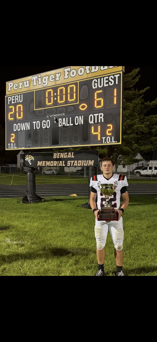 JacksonW54020's tweet photo. Grateful to win the Baldini trophy for the third year in a row!
7 tackles, 1 TFL https://t.co/bCV4YlDAzH