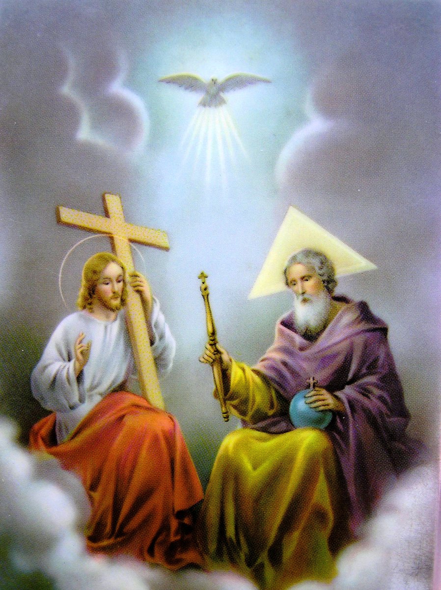 Pawn4King's tweet photo. @___TheGOOdWitch Yes.

The persons of the Trinity are in communication.

Don't you remember Genesis 1:26 ("let US make man in our image")?

God could have been speaking to the Heavenly Choir, but also to the Trinity. https://t.co/5RtGzJkCRs