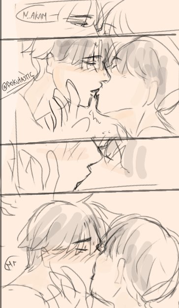 bokutastic's tweet photo. #matsunaka continuación al cómic del pocky!!!!!!!!!? !!!!!! (solo quería dibujarlos besándose) https://t.co/GhgL1jI9Py