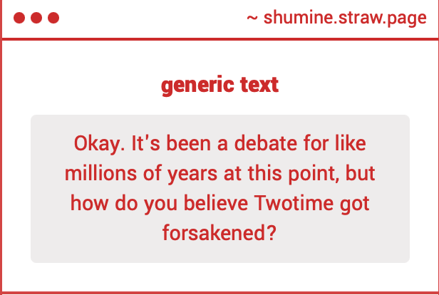 shu_mine7's tweet photo. //straw page

artistically them dying from hanahaki disease (as the nightshade skin shows) is really fun. however, lore-wise, I'm a fan of them getting forsakened on the verge of death.

//suicide mention, description of depression post-sacrifice https://t.co/WjlTFusVxS