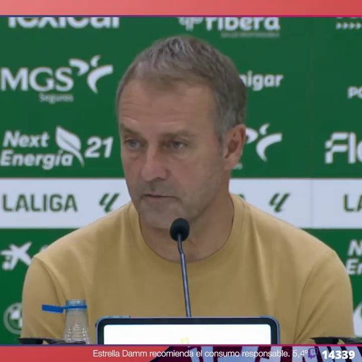 BarcaTimes's tweet photo. 🚨🚨🎙️| Flick: "Balde? No, I'm not asking him to leave. This morning I felt there was something wrong with him. I spoke to him and said: "At this moment, I have this feeling, and I think it's best for you to clear your mind, sort out your thoughts, and then we'll talk again tomorrow." And he agreed as well. He agreed to it because there are so many things going around in his head, and that's why he's not here." #fcblive