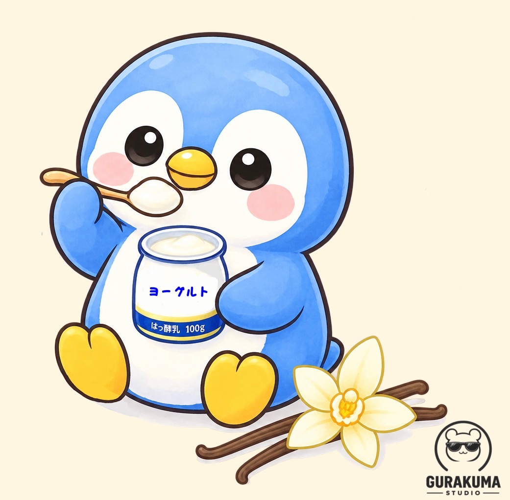 Gurakuma_Studio's tweet photo. 今日はバニラヨーグルトの日🐄

やさしい甘さにほっとするしあわせなひとくち💖

毎日のおやつ時間にぴったりです🕒✨

#バニラヨーグルトの日 #今日のおやつ #グラくま https://t.co/scHaATtuH4