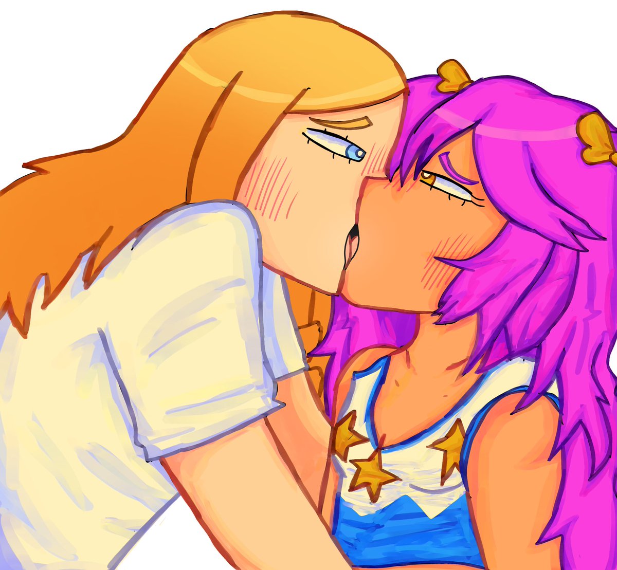 NOELLEFLAY's tweet photo. #dra idk how to draw people kissing uhh anyways goodnight https://t.co/FOq3g7GHyB