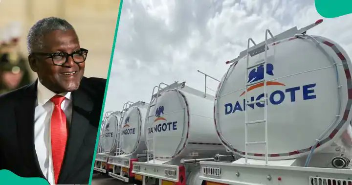 NigeriaStories's tweet photo. JUST IN: The Dangote Refinery has expanded free fuel delivery to Kano, Imo, Anambra and Nasarawa states https://t.co/ABr3SF3lki