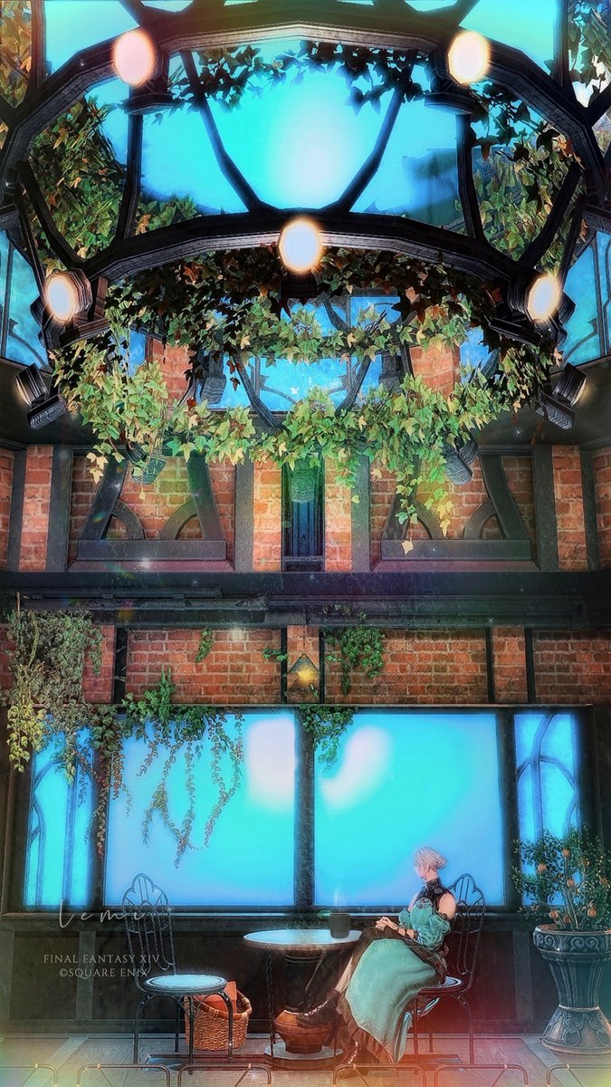 lemi_ff14's tweet photo. クリスタリウムコーヒーショップ
【 悠久の刻 】 /  FF14
#パンスネの箱 https://t.co/CyzVBgVc5o