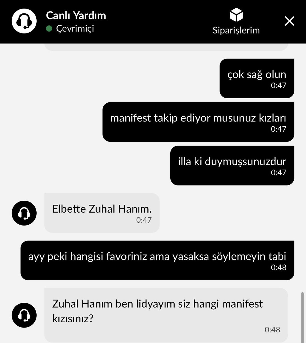 zuhalimkalmadi's tweet photo. trendyol canlı desteğe hangi manifest kızısın diye sordum https://t.co/W1InCk4FGE