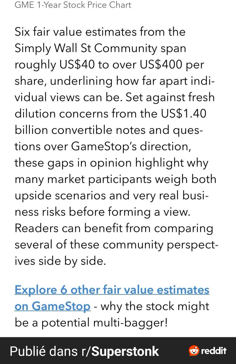 sneedweb's tweet photo. GameStop will soon reach $400 per share. 👀 

That’s only the beginning for $GME. 💎🙌 https://t.co/eqJFOXfOTk
