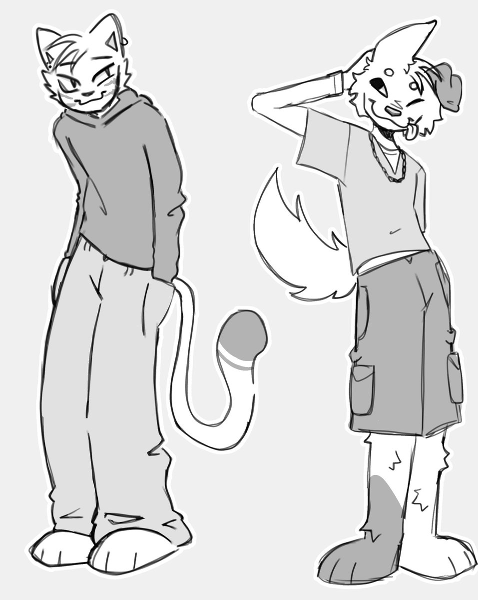 braplegend's tweet photo. cat dog practice sort of 😅 i didnt really have anything in mind https://t.co/lAOH1H8g4o