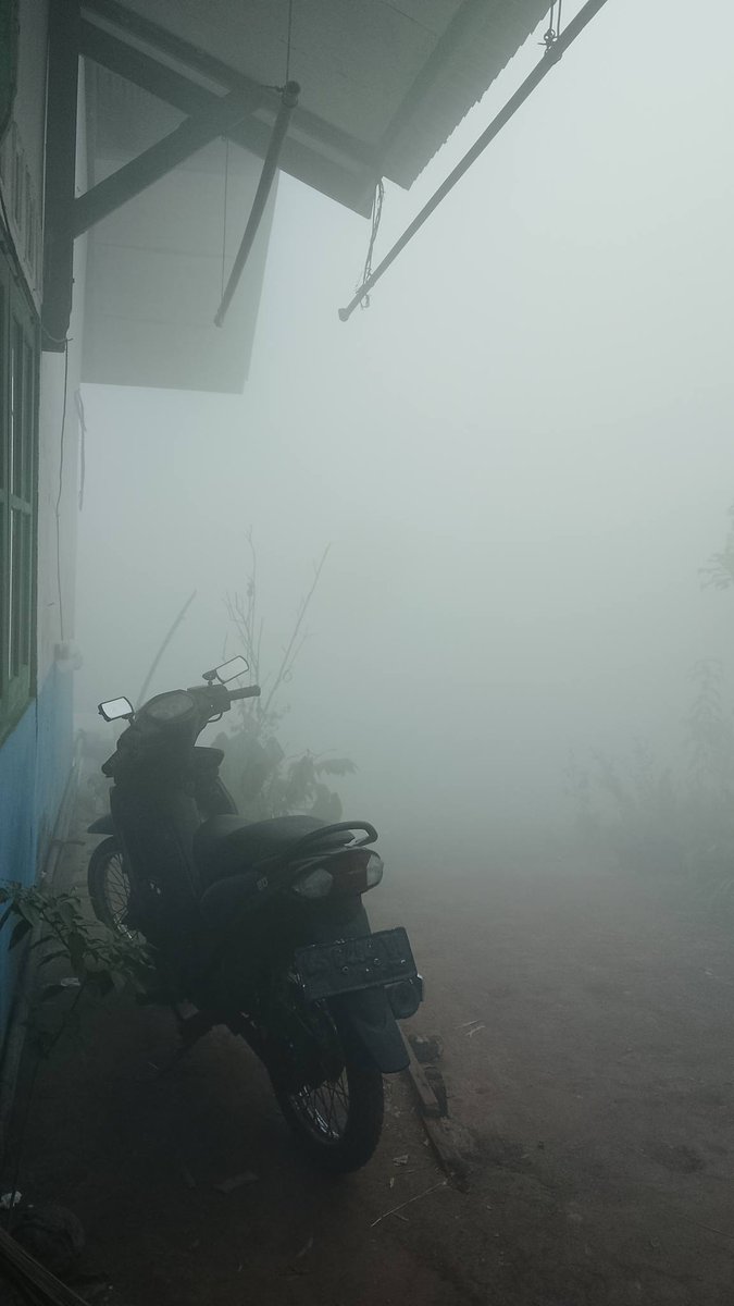 vier4x4's tweet photo. Pagi ini, 24 Agustus 2026, kabut menyelimuti Kampung Sambawofuar, Papua. Jarak pandang sangat terbatas, bahkan rumah-rumah warga nyaris tidak terlihat karena tertutup pekatnya asap. 

📍 Kampung Sambawofuar, Biak Numfor, Papua https://t.co/wcZsbaKU5x