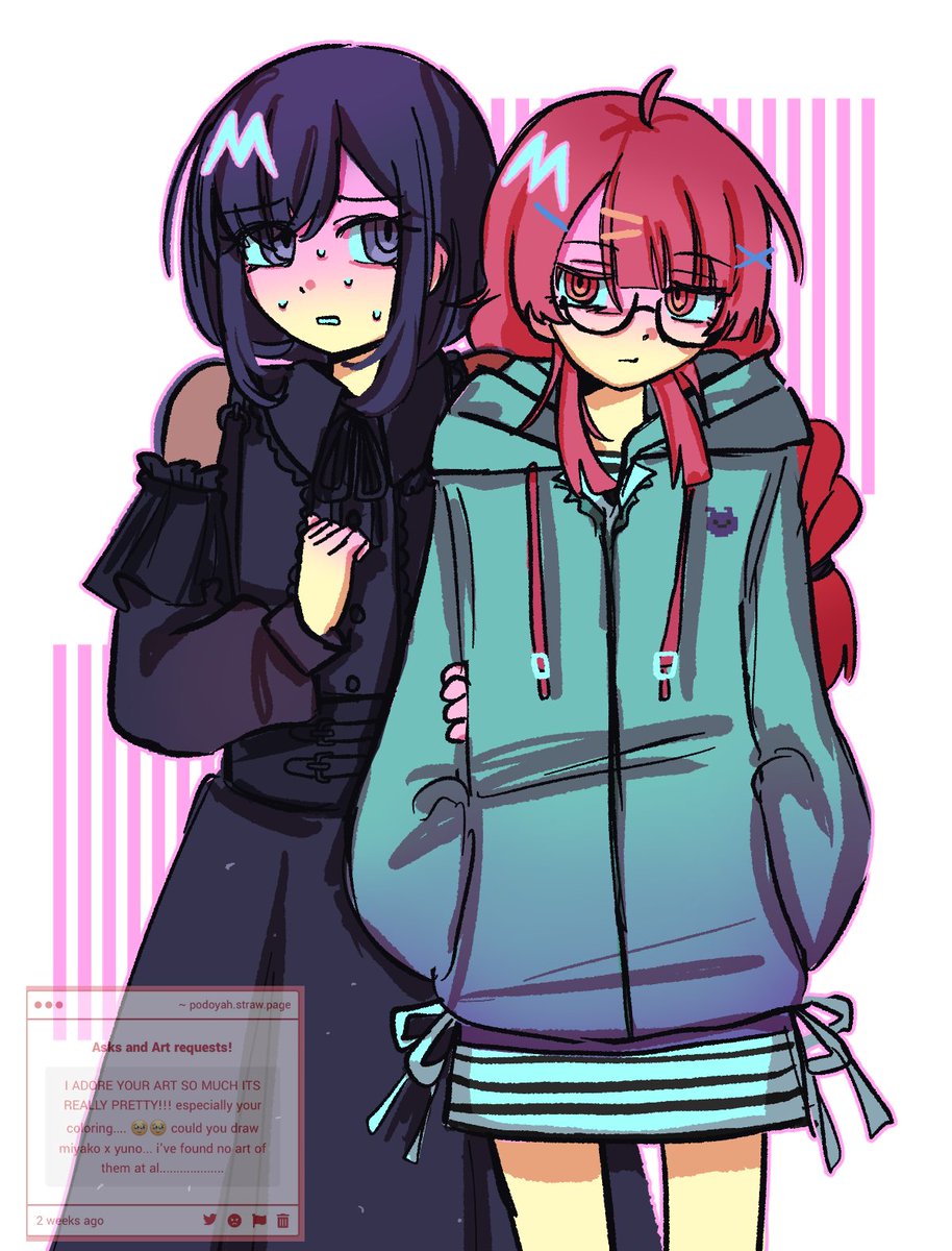 hickoringo's tweet photo. mental illness duo 
#アニメゆめみた https://t.co/ij1HfxAuEA