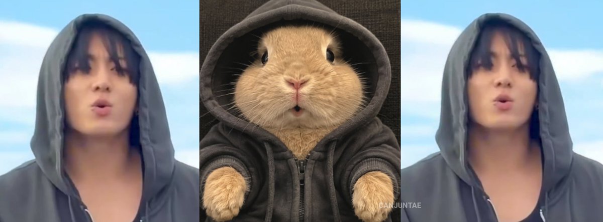 canjuntae's tweet photo. *🐰😮* https://t.co/E5Ka7ca9ex
