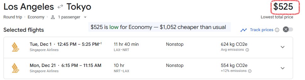 travelhacked's tweet photo. @AlexTakes1 Here is another date in December you can try

https://t.co/Xe1cLSGQmm https://t.co/qSmLL08zJ6