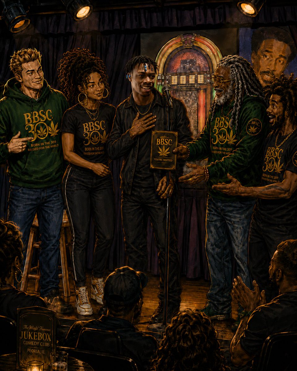 BBSC420's tweet photo. BBSC gives flowers where flowers are due in the 309. Today we recognize Peoria comedian Mark Anthony @thenameismarkanthony for bringing laughs, personality, and real Peoria energy to the stage. Welcome to the Club. https://t.co/dBy3k7Tn6t #BBSC #PeoriaComedy #309 https://t.co/7oK8wDuqf3