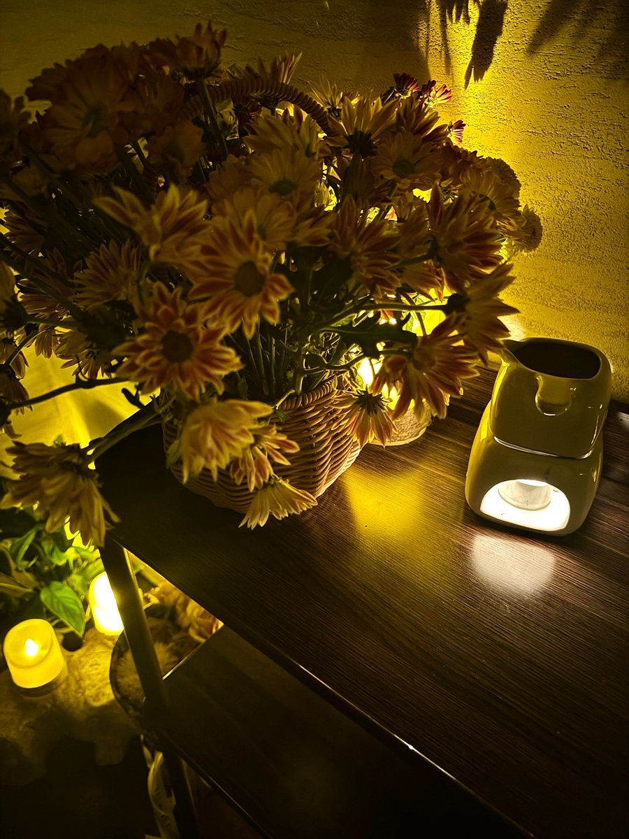 Kangg451's tweet photo. [Fresh flower petals and warm fairy lights for a cozy Mid-Autumn Eve, moon gazing with loved ones under the full moon—happy festival!]， https://t.co/LP4L7FUD3O