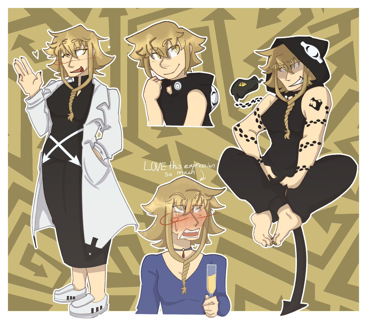 Kurixta's tweet photo. The perfect woman. I will not take any criticism. 
Fr I've adored Medusa since i was 11 years old
#souleater https://t.co/D7DFJ5uO0O