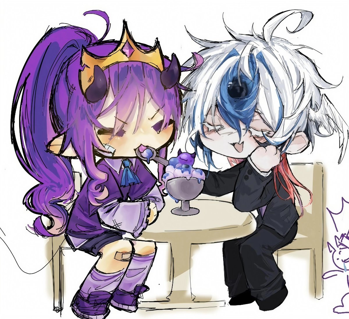 Linklilka's tweet photo. Collab with my friend 🤤 #taxduo #eggchan #wemmbu https://t.co/iSChX1M708