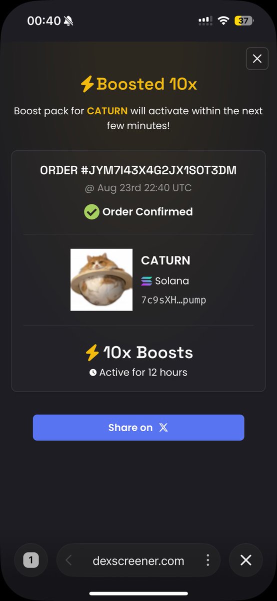 anakin_x7's tweet photo. DEX BOOST paid on OG solana:DfMD3k7WHE81TjEKpxKsVHABZma3EyrDo9rtuueCpump 

SEND IT BACK. 🐈🪐

pussy vamp to zero.

@caturnmeme https://t.co/zByWihhQfN