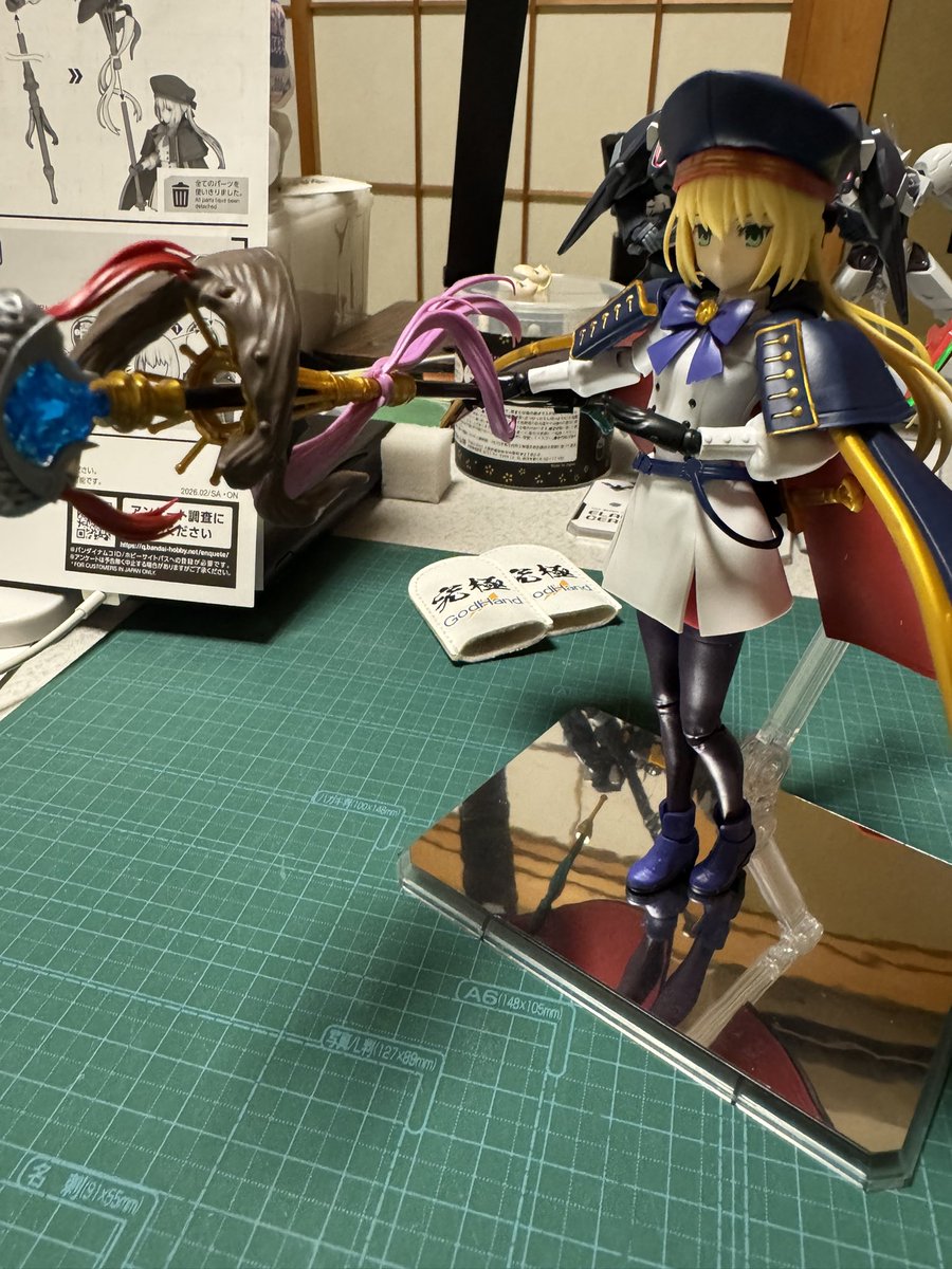 kooon1222's tweet photo. ｵﾊﾖｳｺﾞｻﾞｲﾏｽ( ˘ω˘ )
昨日作り出したアルトリア・キャスターはなんとか昨日のうちに完成しました
#プラモデル https://t.co/Bn7sRnyyVF